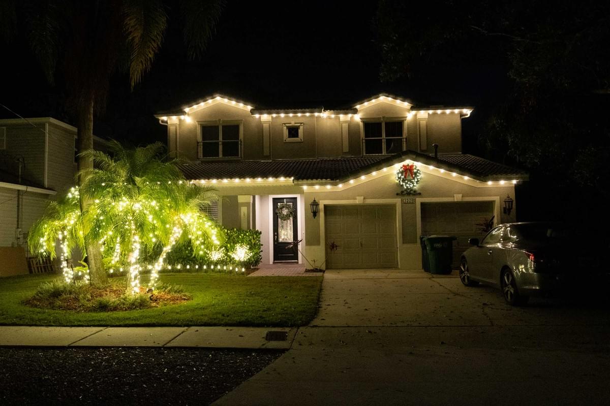 Christmas light installation by Holiday Decorating Tampa