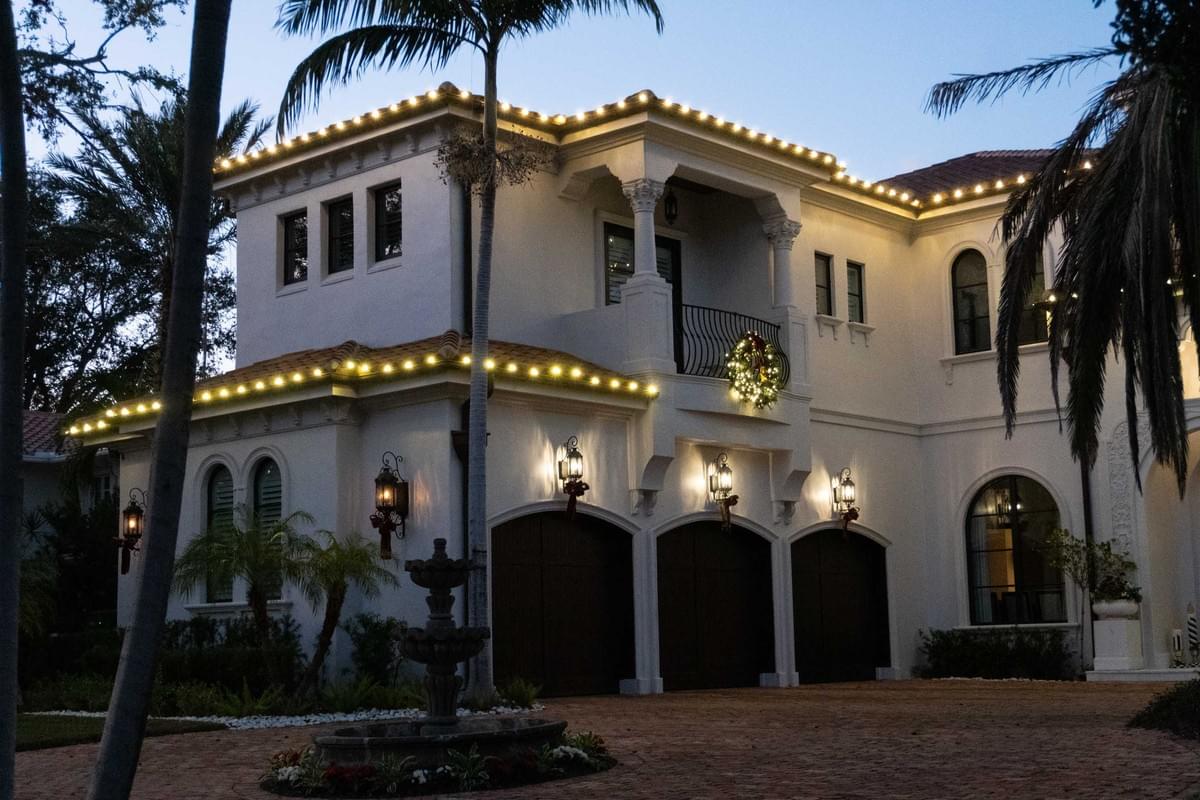 Christmas light installation by Holiday Decorating Tampa