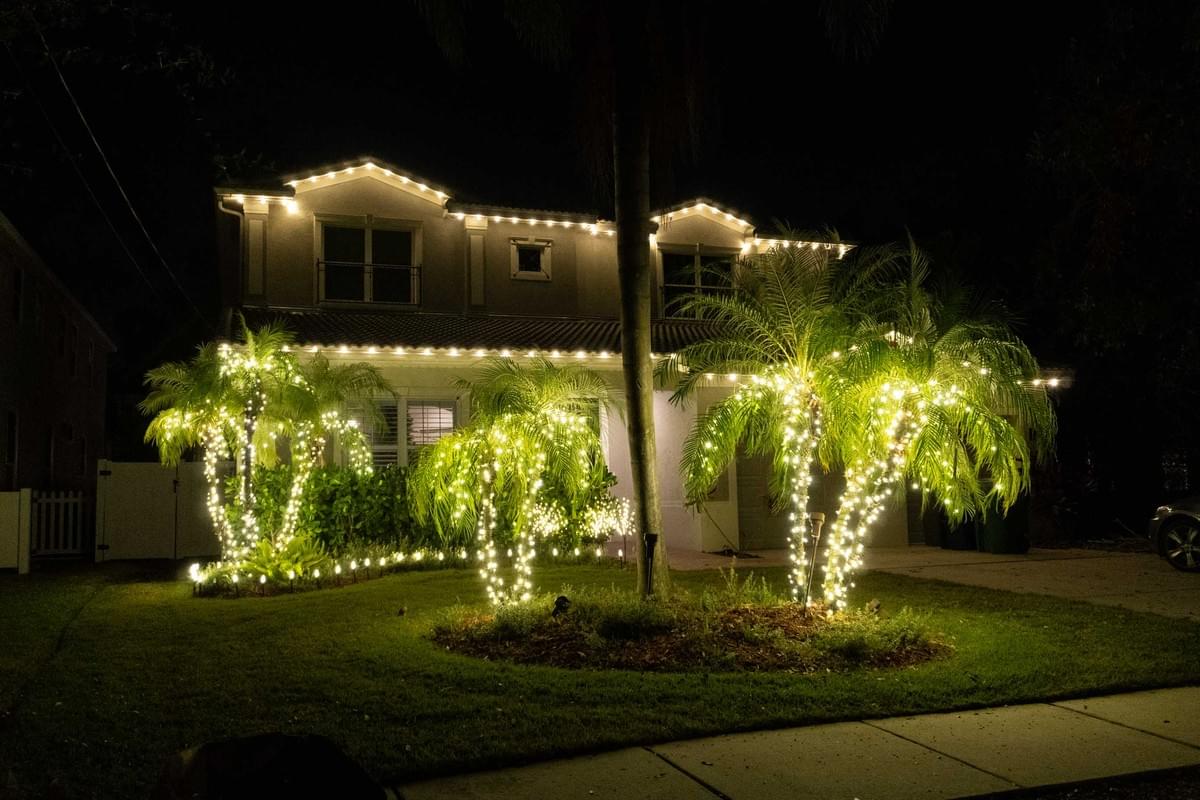 Christmas light installation by Holiday Decorating Tampa