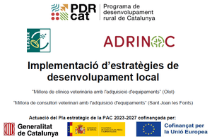 Projecte de millora amb la compra d’equipaments finançat per: