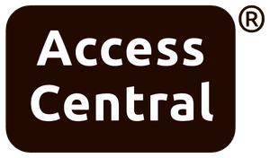Access Central logo, with the name in white on a rectangle