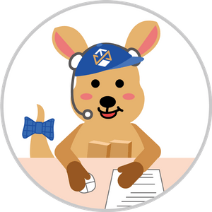 榮驛倉儲-吉祥物袋鼠-最愛包貨的包弟