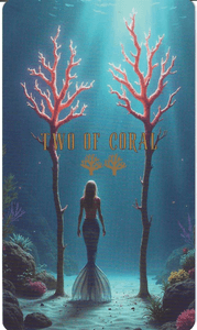 The Ocean Tarot- Two of Coral