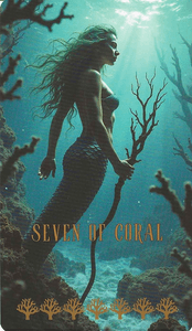 The Ocean Tarot- Seven of Coral