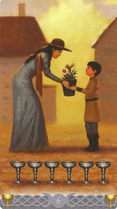 Triple Goddess Tarot- 8 of cups