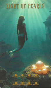 The Ocean Tarot--Eight of Pearls