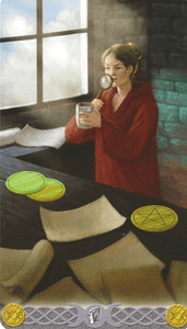 Triple Goddess Tarot- Page of Pentacles