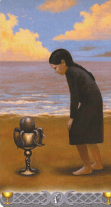 Triple Goddess Tarot- Page of cups