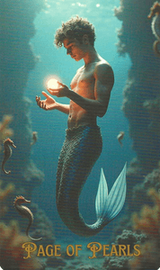 The Ocean Tarot--Page of Pearls