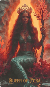 The Ocean Tarot-Queen of Coral