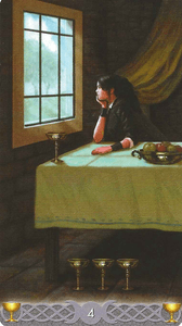 Triple Goddess Tarot- 3 of cups