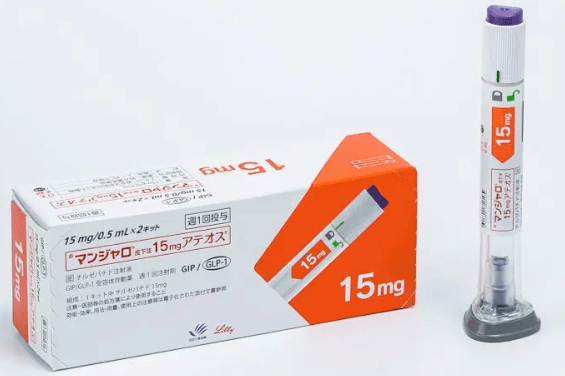 日本原裝 Mounjaro アテオス 注射筆細節（週拋設計，日文標示）