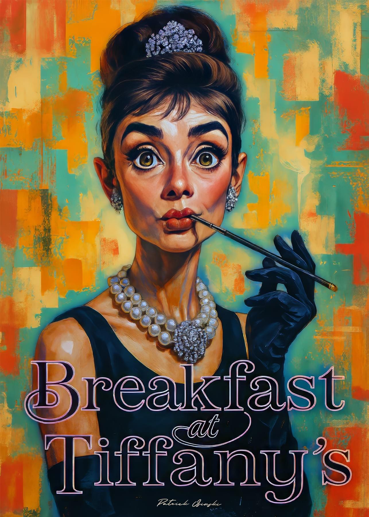 Audrey Breakfast phygital metal artwork by Patrick Osinski