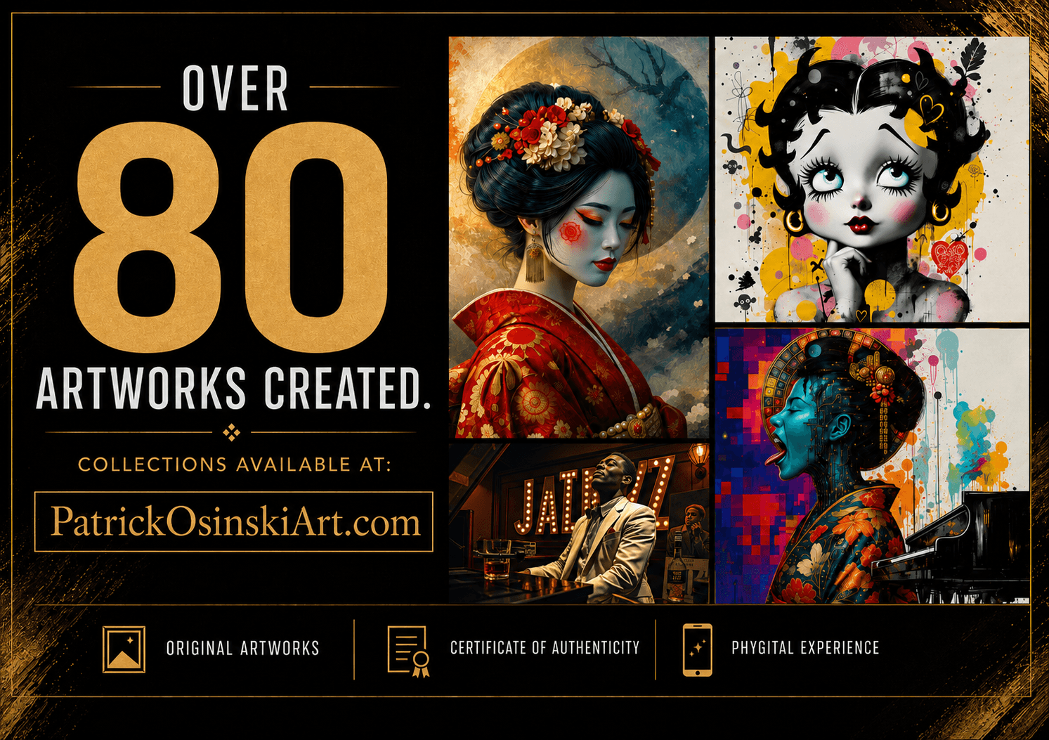 Phygital artworks created by Patrick Osinski