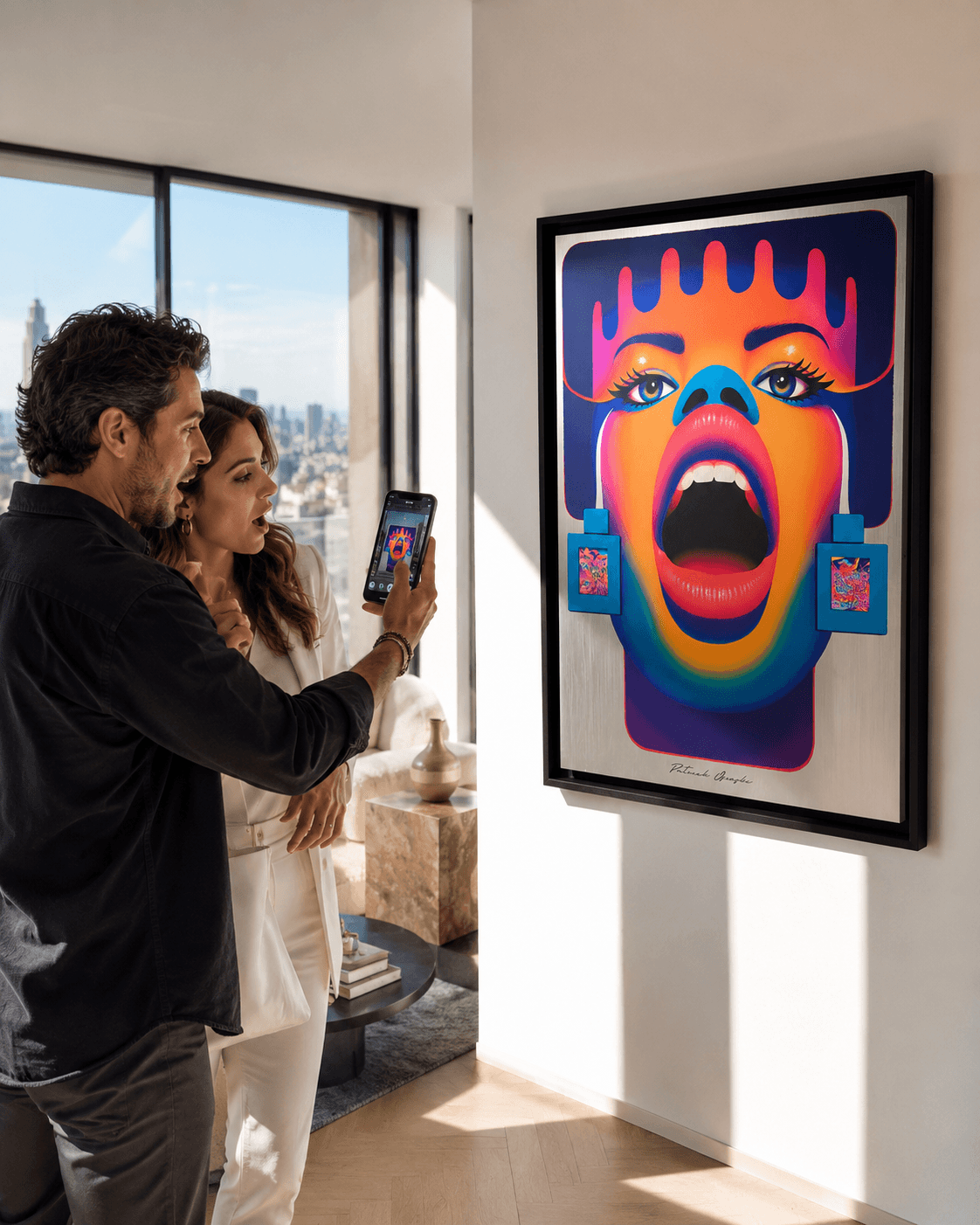 Disco Pop artwork in interior
