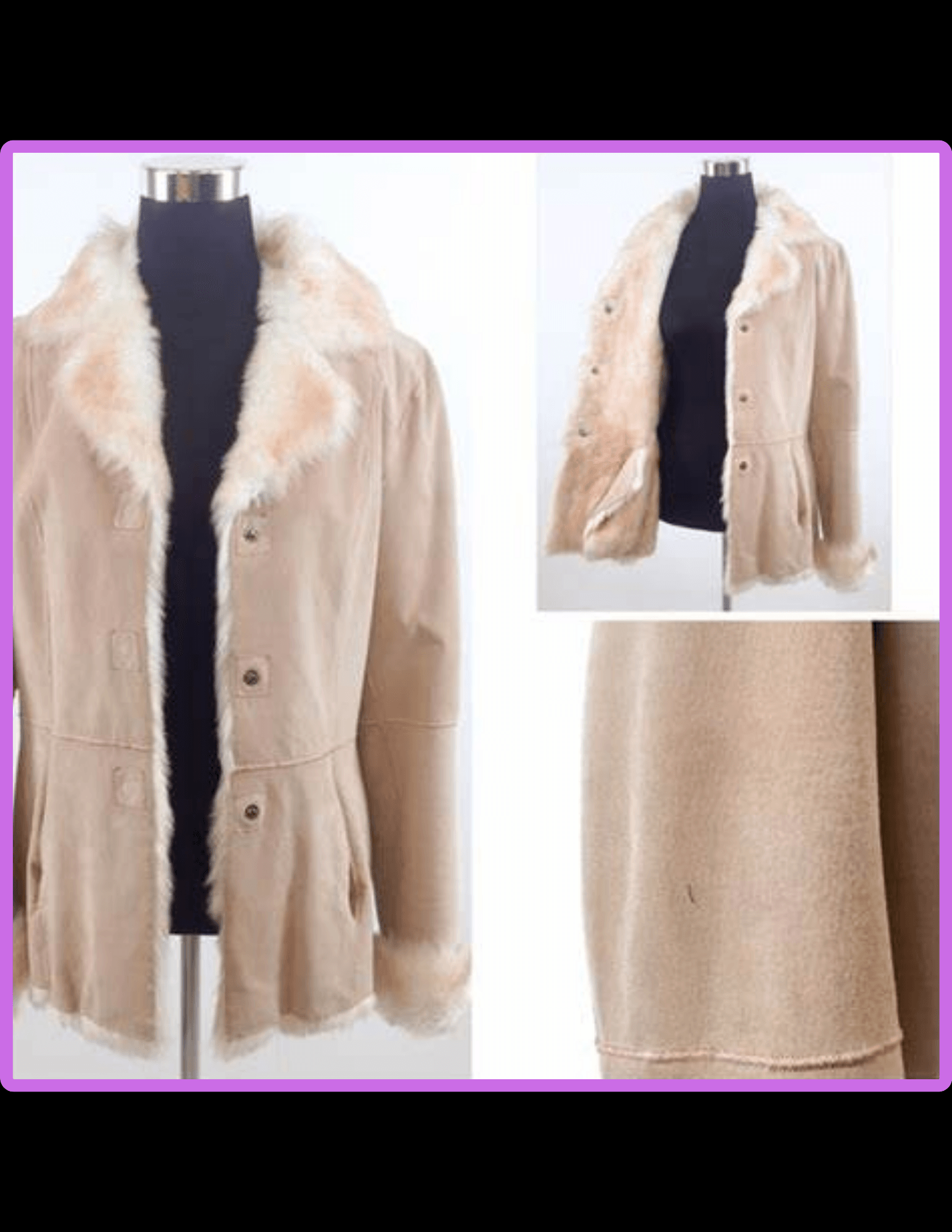 WILSONS LEATHER PINK GENUINE FUR リアルファー 【公式通販】