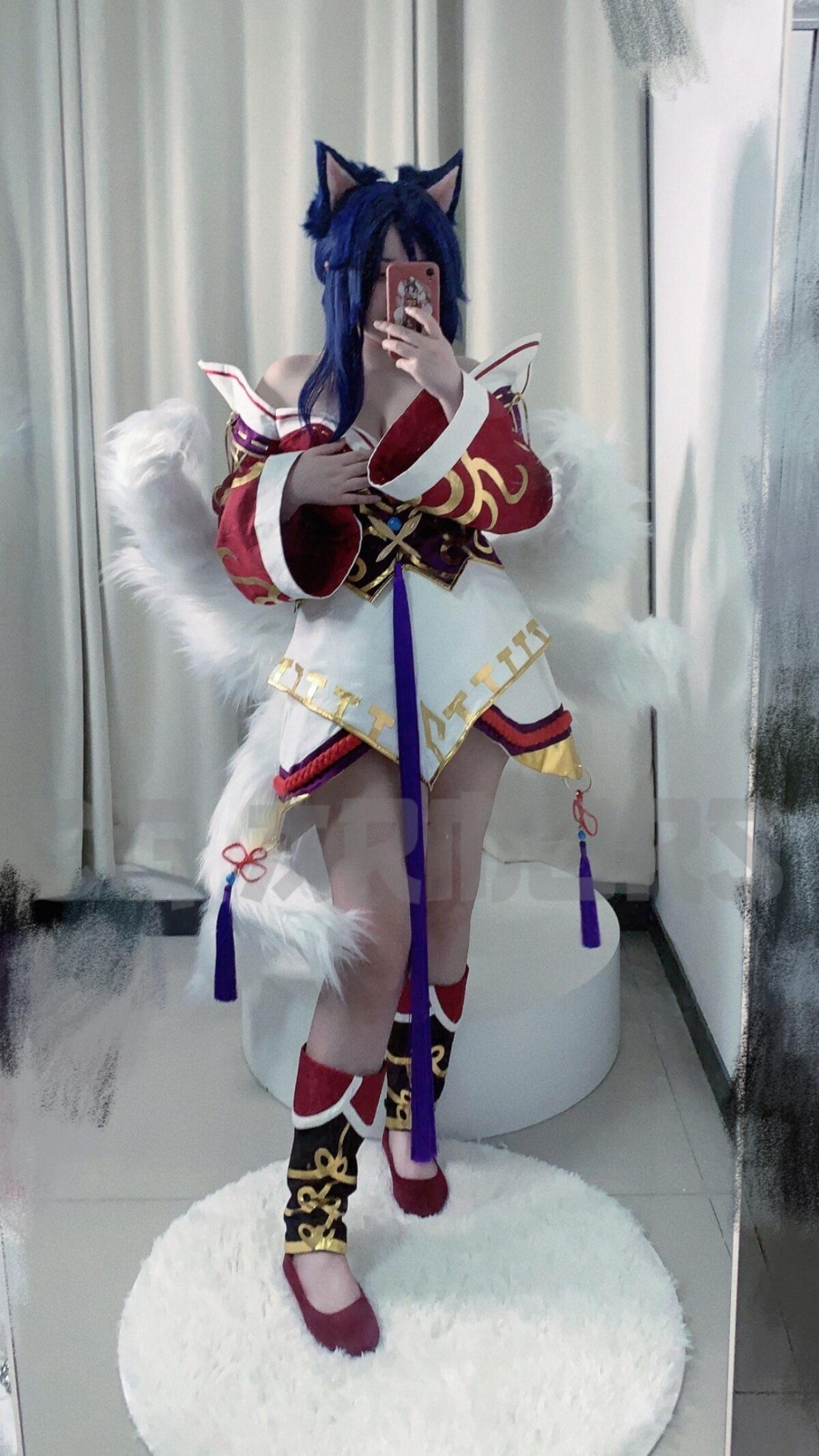 League of Legends the Nine-Tailed Fox Ahri Cosplay Set