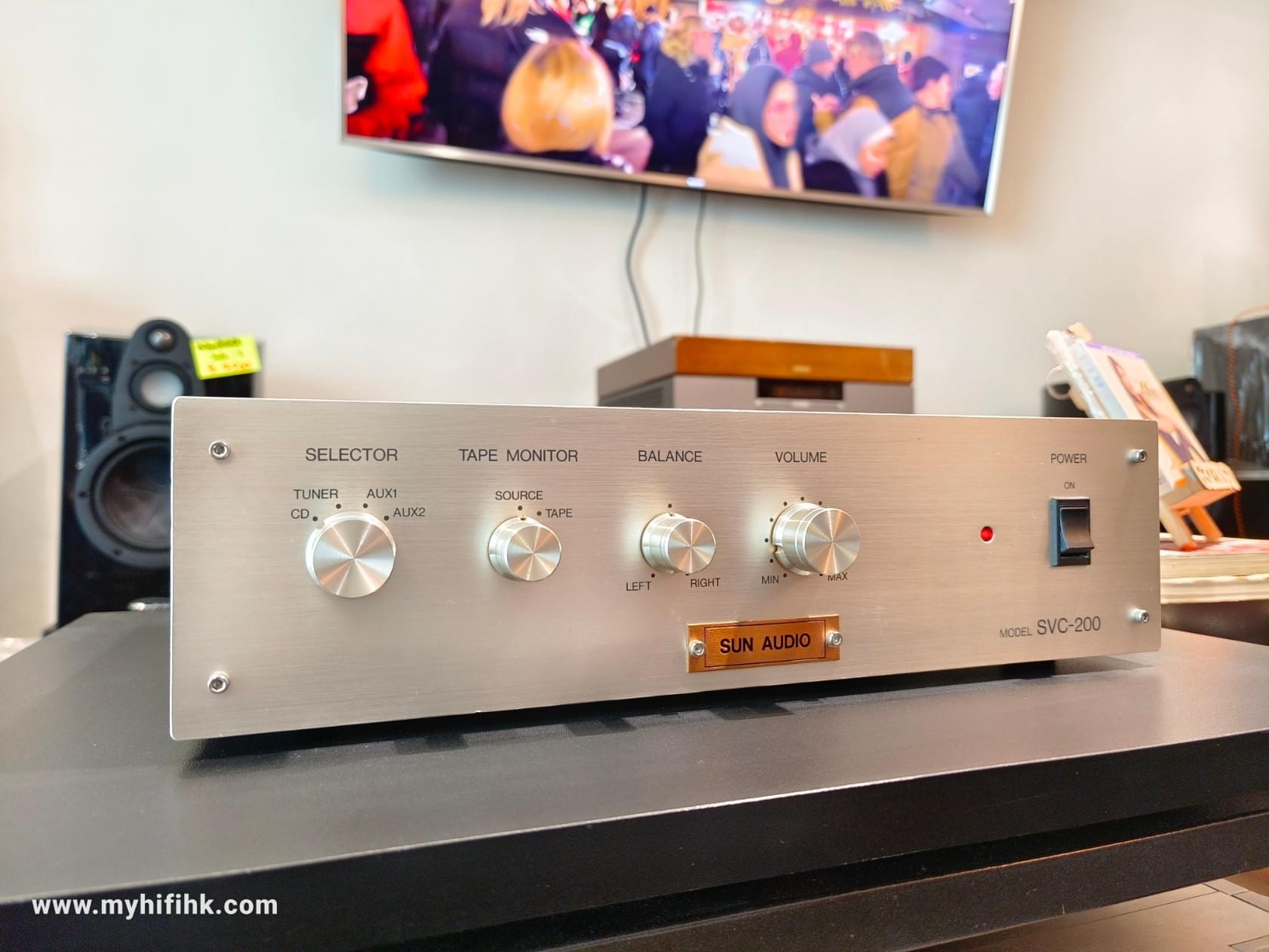 SUN AUDIO-サンオーディオ 真空管プリアンプ Model:SVC-200 発売20周年記念モデル、サン・オーディオSVC200は、堂々たる風格