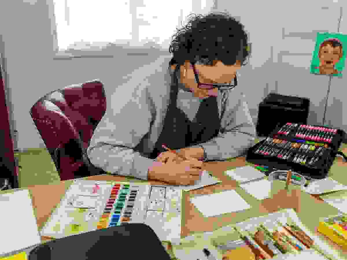 Watercolor of Casa Della Zia Watercolor of Casa Della Zia