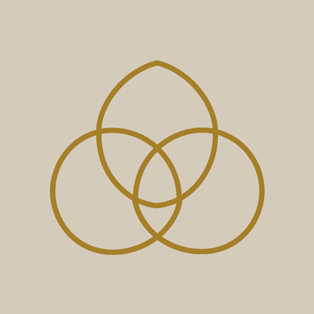 Minimalist gold line icon of overlapping arcs symbolizing team recovery, alignment, and culture calibration Minimalist gold line icon of overlapping arcs symbolizing team recovery, alignment, and culture calibration