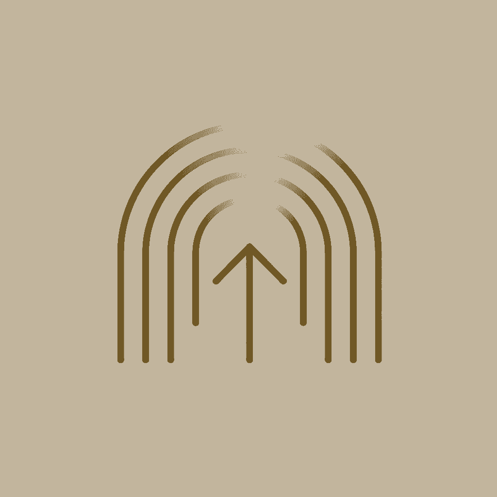 Minimalist gold line icon of ascending arcs symbolizing leadership reintegration, growth, and restored performance capacity Minimalist gold line icon of ascending arcs symbolizing leadership reintegration, growth, and restored performance capacity