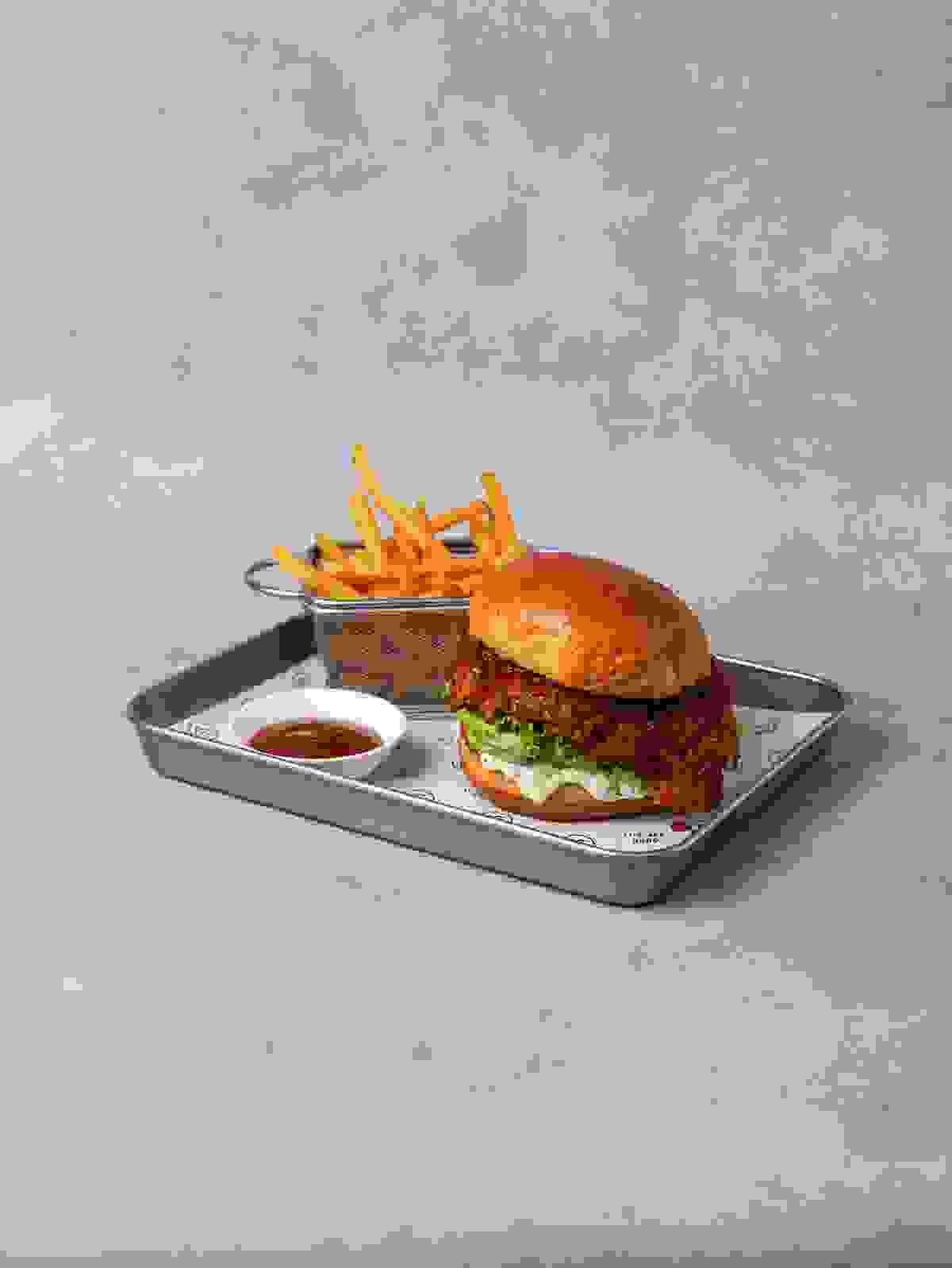 milk and madu crispy fried chicken burger milk and madu crispy fried chicken burger