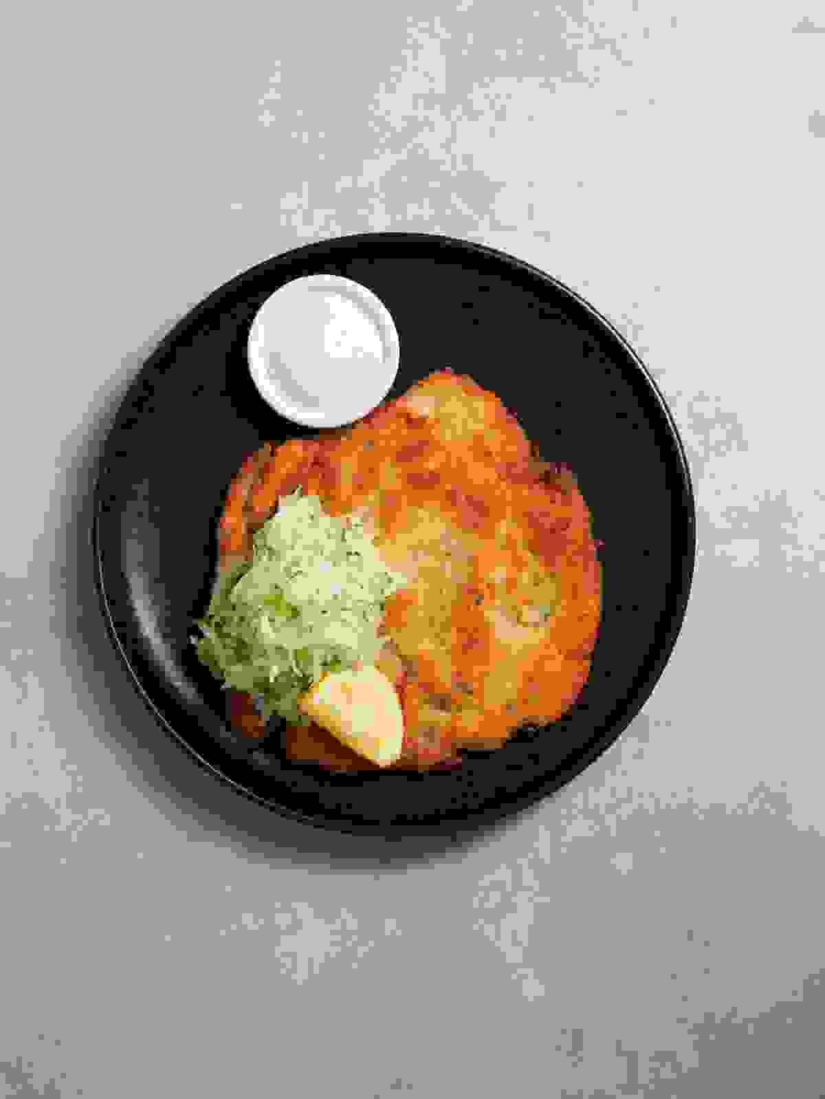 watercress menu chicken schnitzell & slaw watercress menu chicken schnitzell & slaw