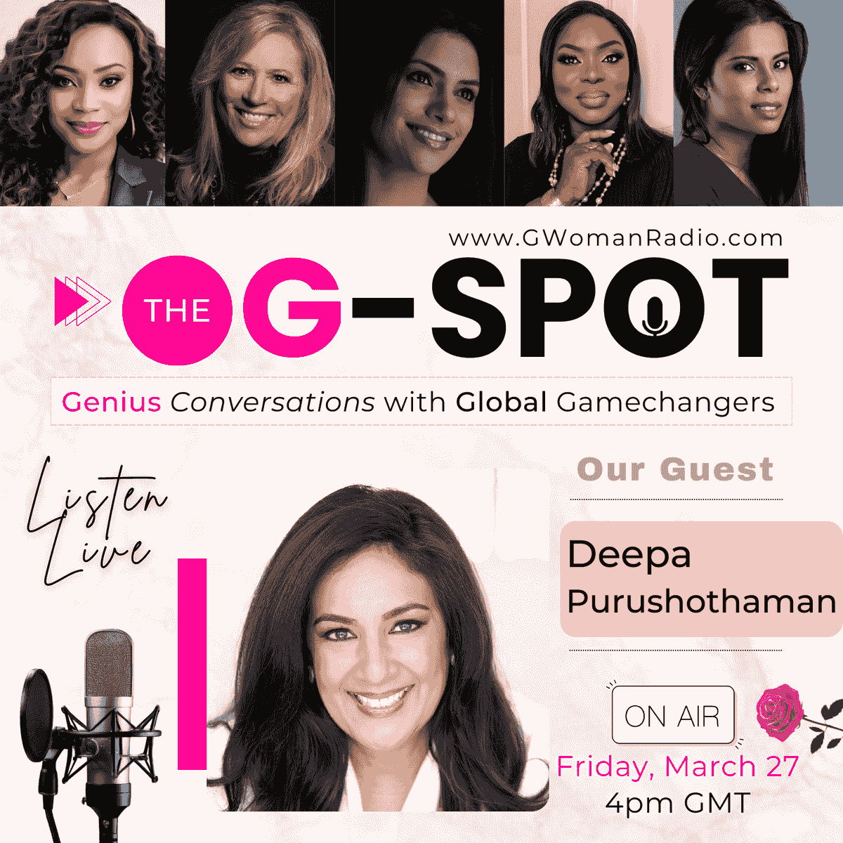 Episode 18: Sisterhood or Strategy with Guest - Deepa Prushothaman on G-Woman Radio Episode 18: Sisterhood or Strategy with Guest - Deepa Prushothaman on G-Woman Radio
