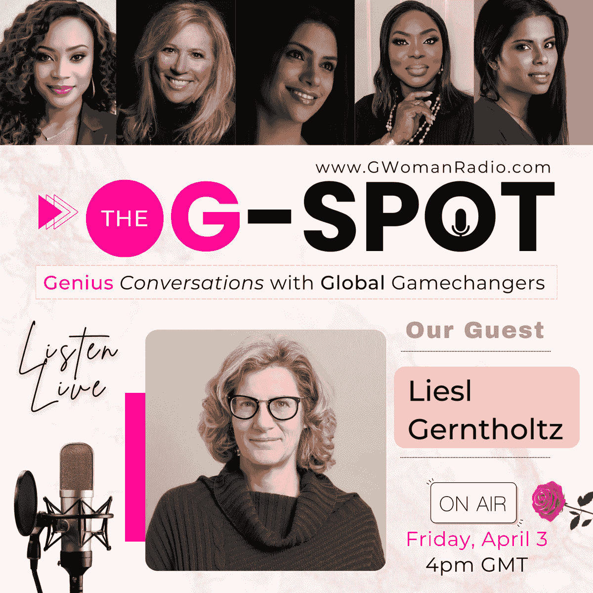 Episode 19: Voices Unfiltered with Guest - Liesl Gerntholtz on G-Woman Radio Episode 19: Voices Unfiltered with Guest - Liesl Gerntholtz on G-Woman Radio