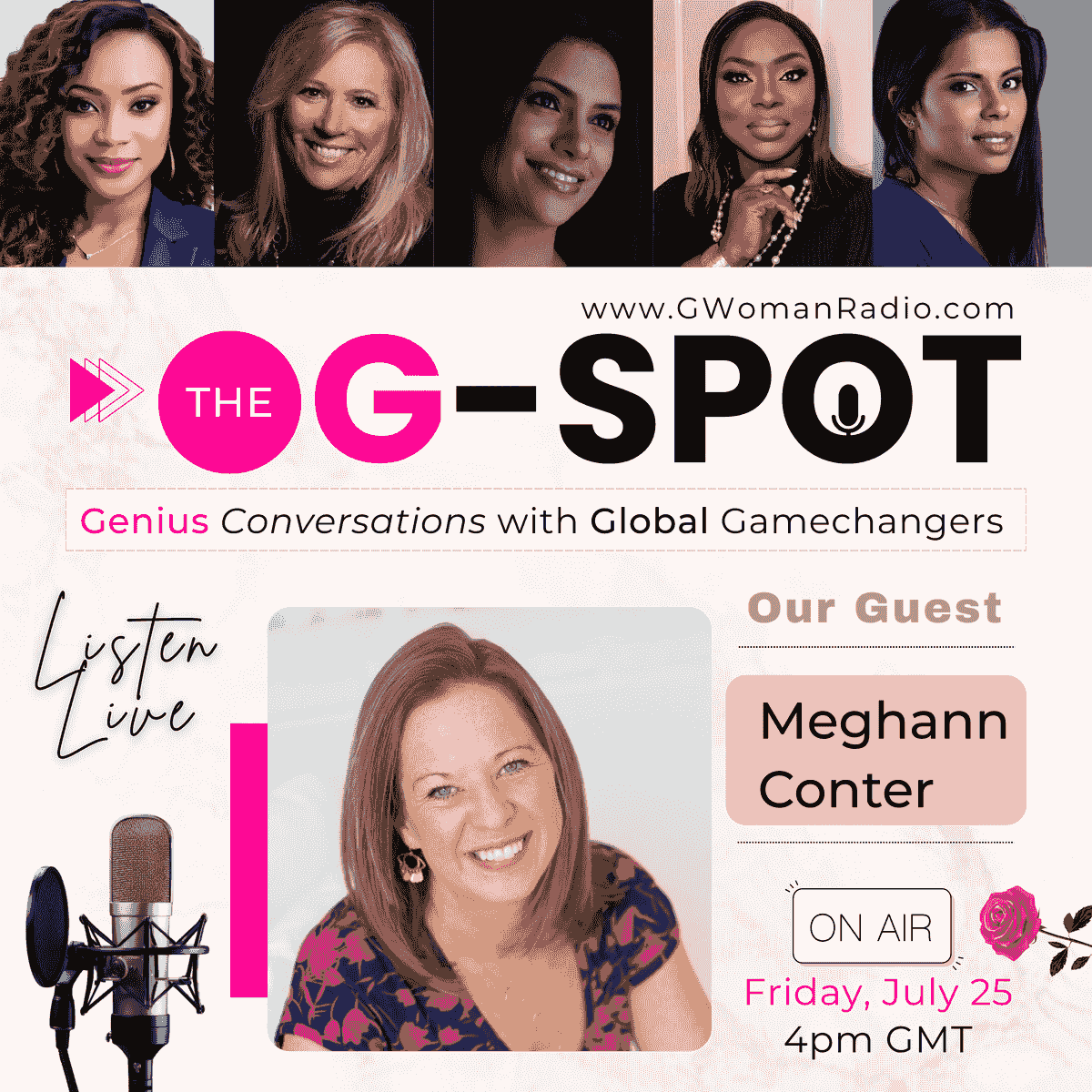 Episode 12: Genius Is a Team Sport with Guest - Meghann Conter on G-Woman Radio Episode 12: Genius Is a Team Sport with Guest - Meghann Conter on G-Woman Radio