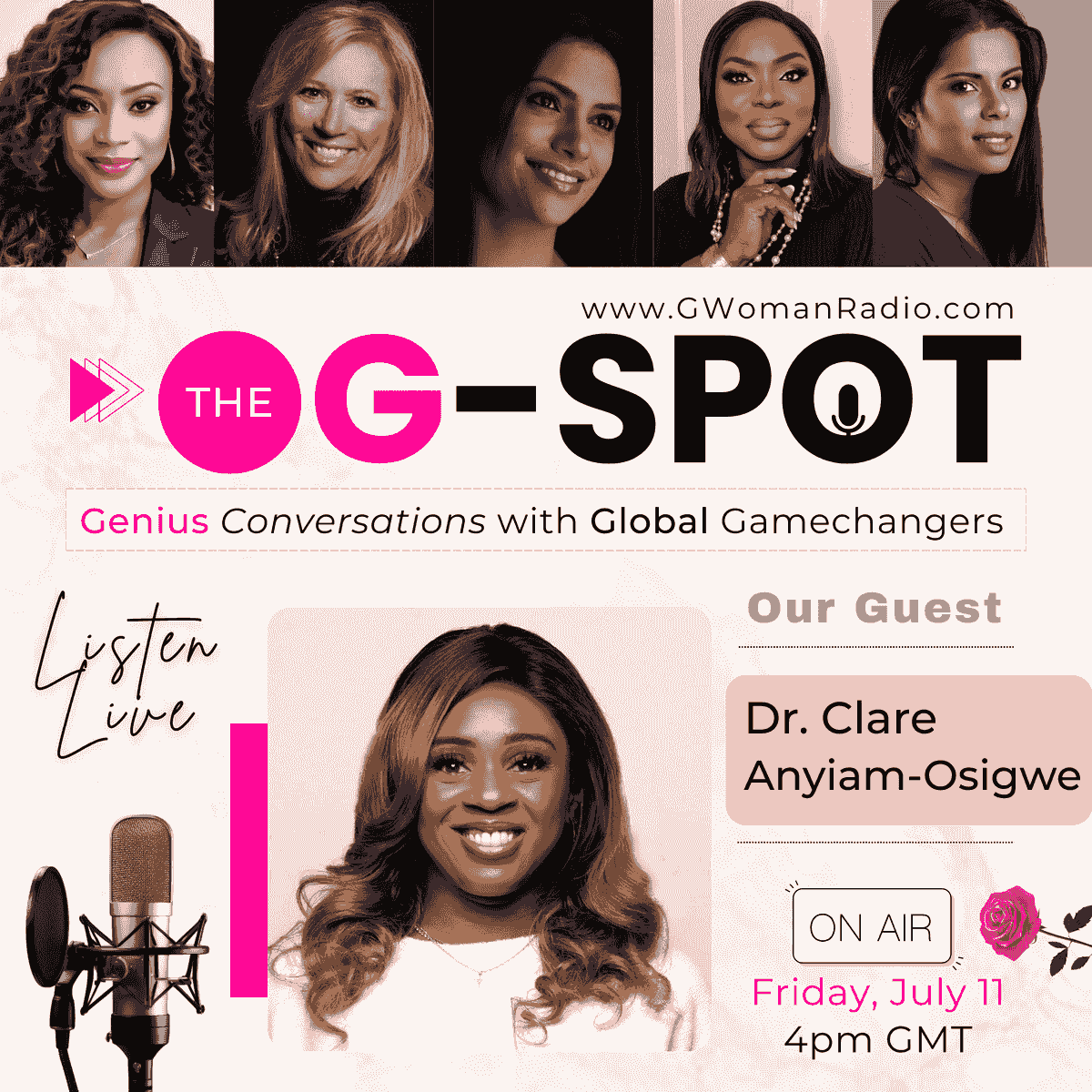 Episode 10: Voice, Visibility and Victory with Guest - Dr. Clare Anyiam-Osigwe on G-Woman Radio Episode 10: Voice, Visibility and Victory with Guest - Dr. Clare Anyiam-Osigwe on G-Woman Radio