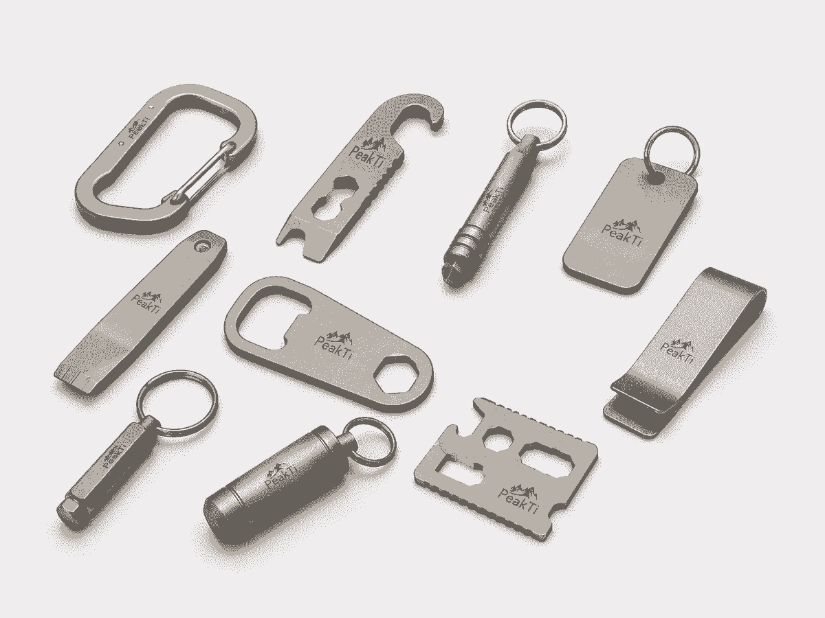 titanium EDC products keychains bottle openers and compact tools titanium EDC products keychains bottle openers and compact tools