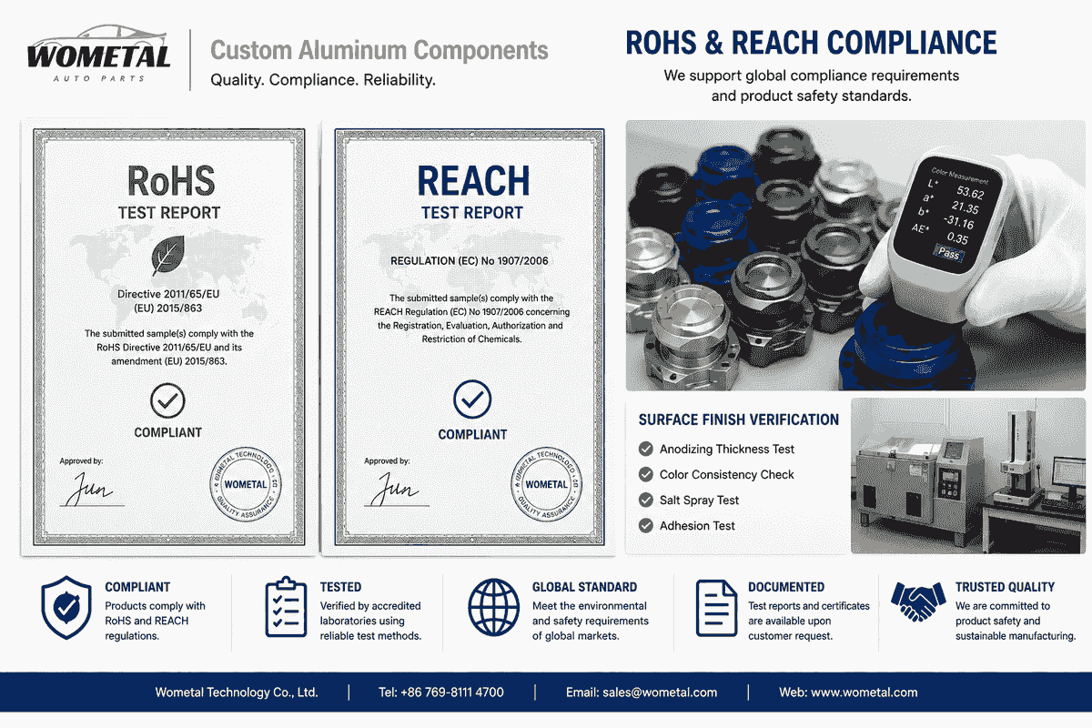 RoHS and REACH compliance verification for custom aluminum manufacturing projects RoHS and REACH compliance verification for custom aluminum manufacturing projects