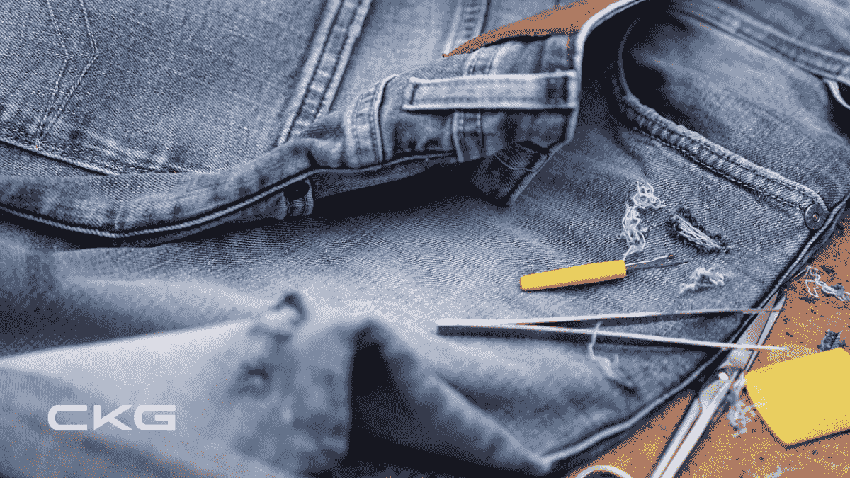Clothes aren't being patched up as often; people used to make their own clothes.