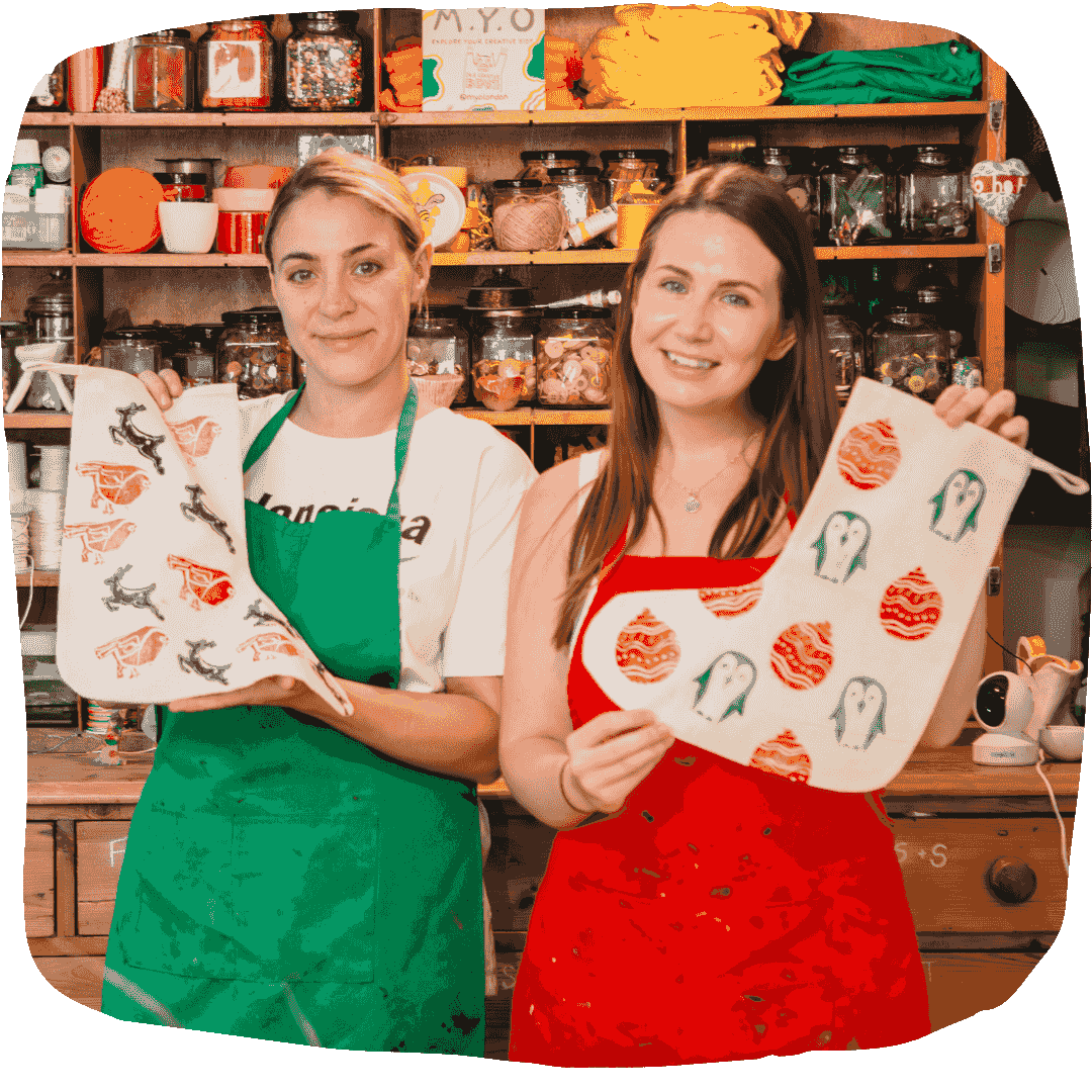 Creative team building Christmas stockings ideas London 