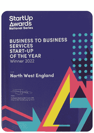 Start-Up Awards Business to Business Start Up of the Year Winner 2022 North-West England Start-Up Awards Business to Business Start Up of the Year Winner 2022 North-West England