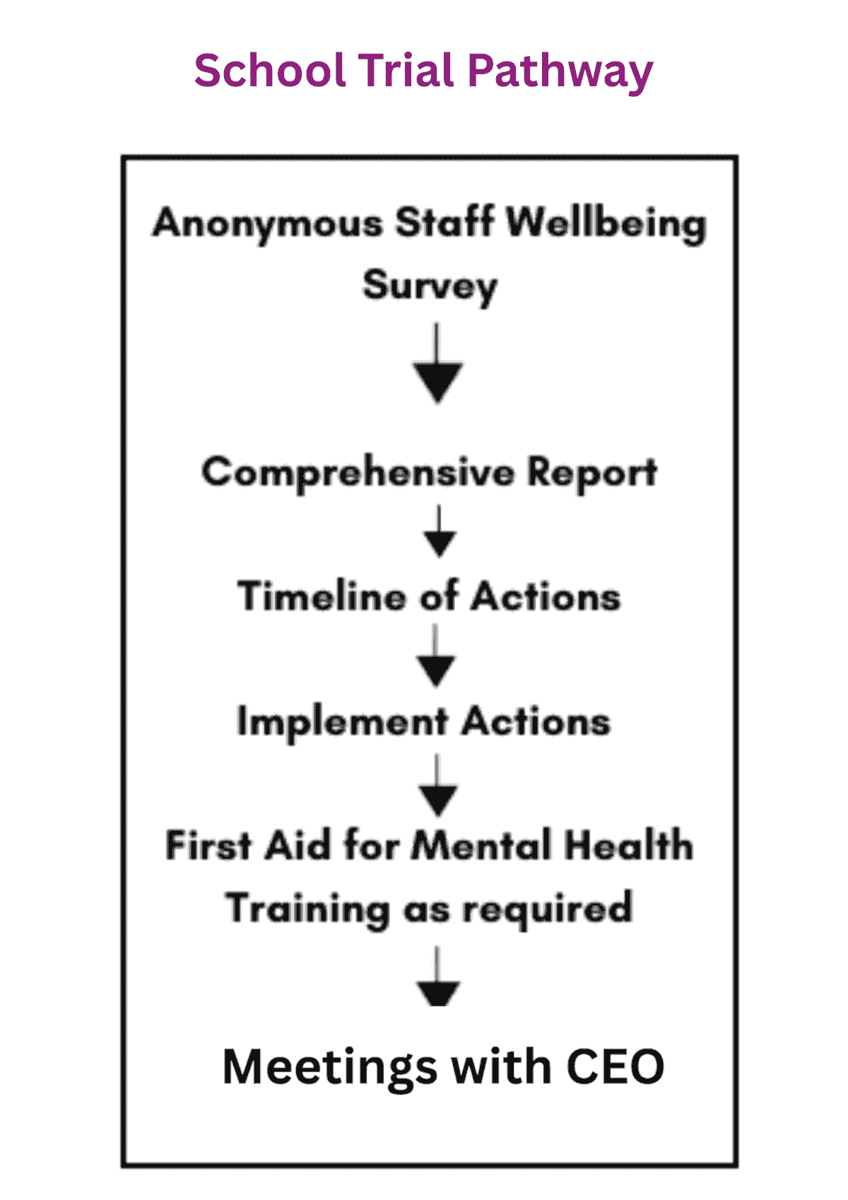 List of features of School Trial Pathway List of features of School Trial Pathway