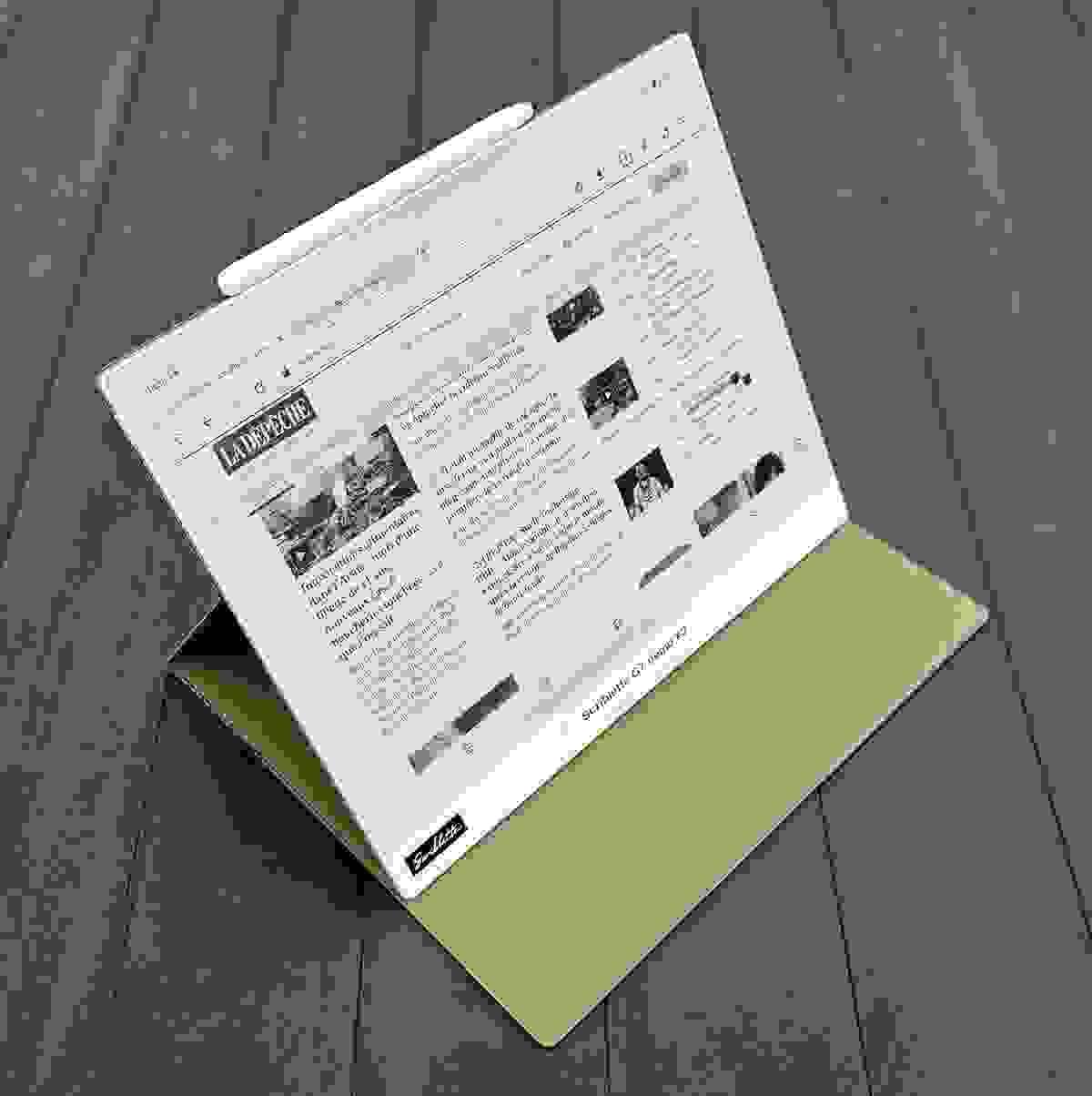 Scriblette A4 : 2 pages d'un livret de musique en mode paysage