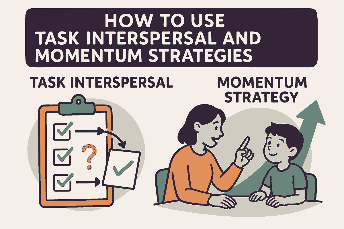 How to Use Task Interspersal and Momentum Strategies in ABA Sessions