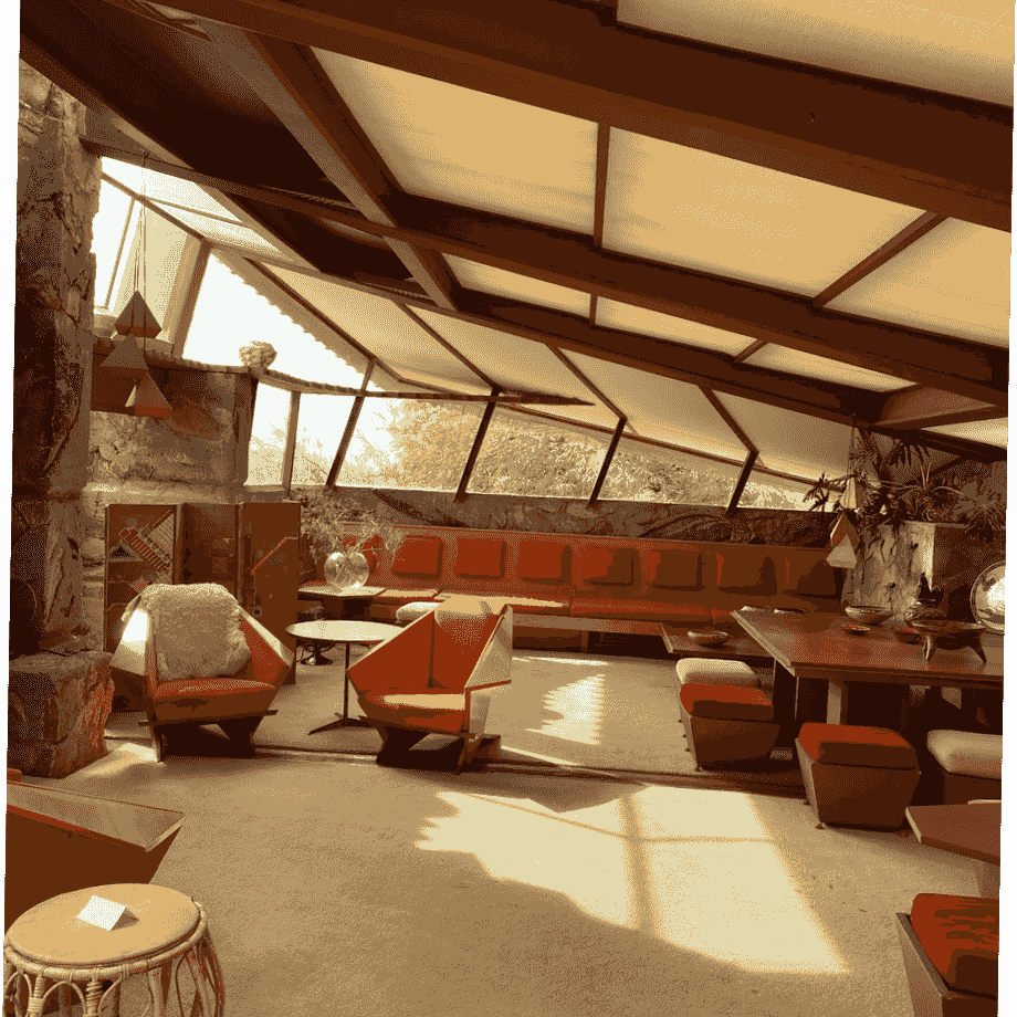 The Garden Room at Taliesin West. Photo by: Amanda Amble The Garden Room at Taliesin West. Photo by: Amanda Amble