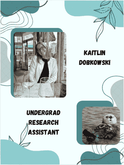 Picture of Kaitlin (an undergraduate research assistant) and their favorite animal, an otter!! Picture of Kaitlin (an undergraduate research assistant) and their favorite animal, an otter!!