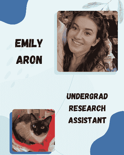 Picture of Riley (an undergraduate research assistant) and their favorite animal, a frog!