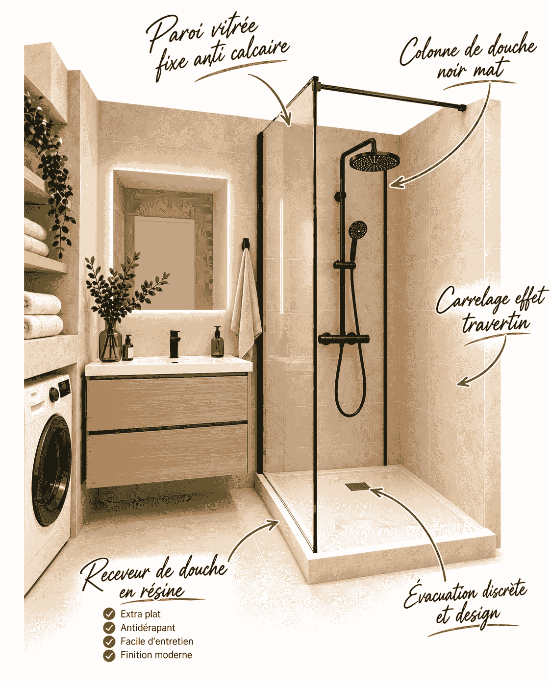 Douche a l'italienne - Bordeaux Douche a l'italienne - Bordeaux