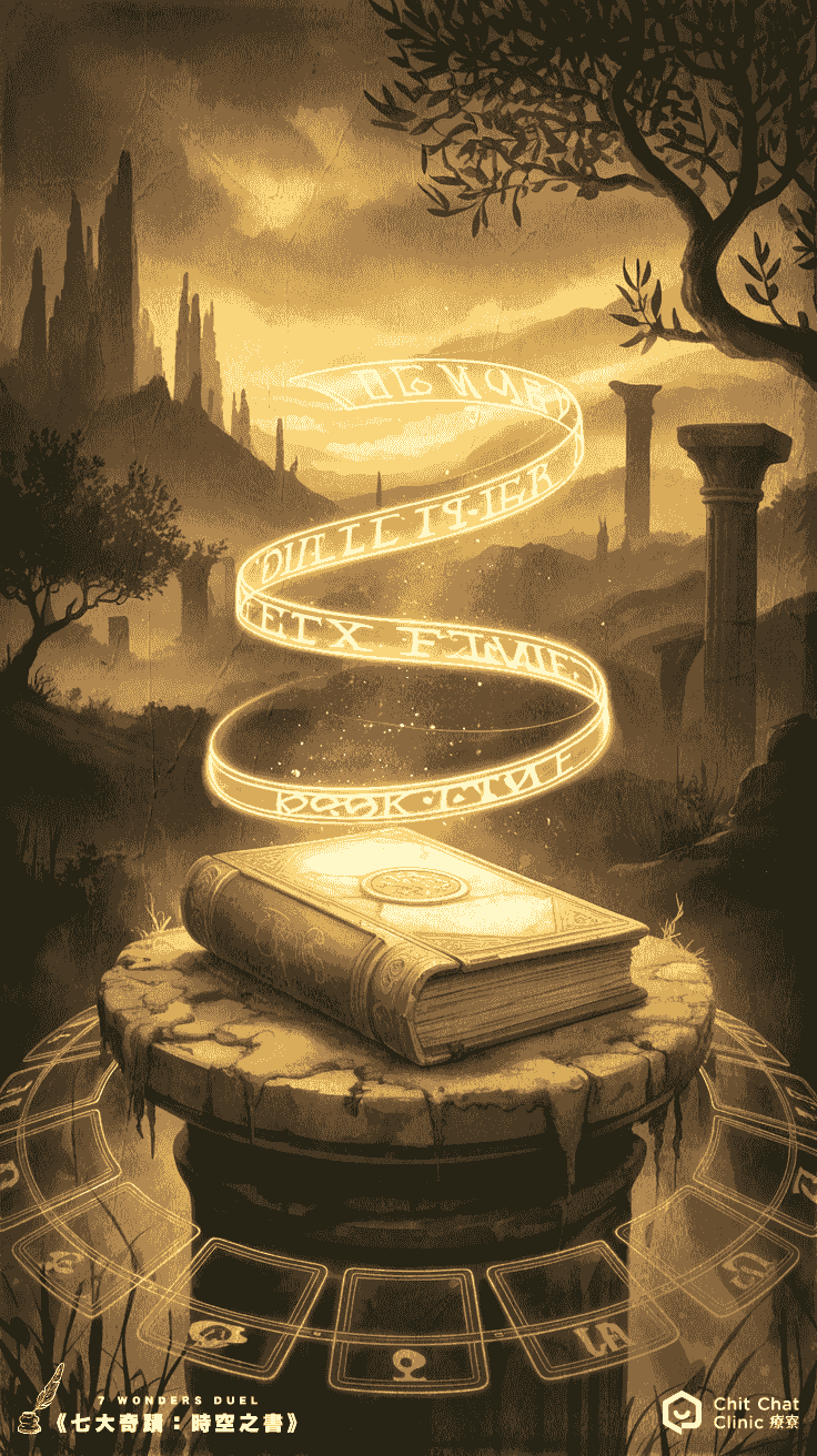【全新企劃】《七大奇蹟：時空之書》多人策略遊戲｜8/29 板橋登場｜板橋江子翠｜療寮生活館 Chitchat LIFE