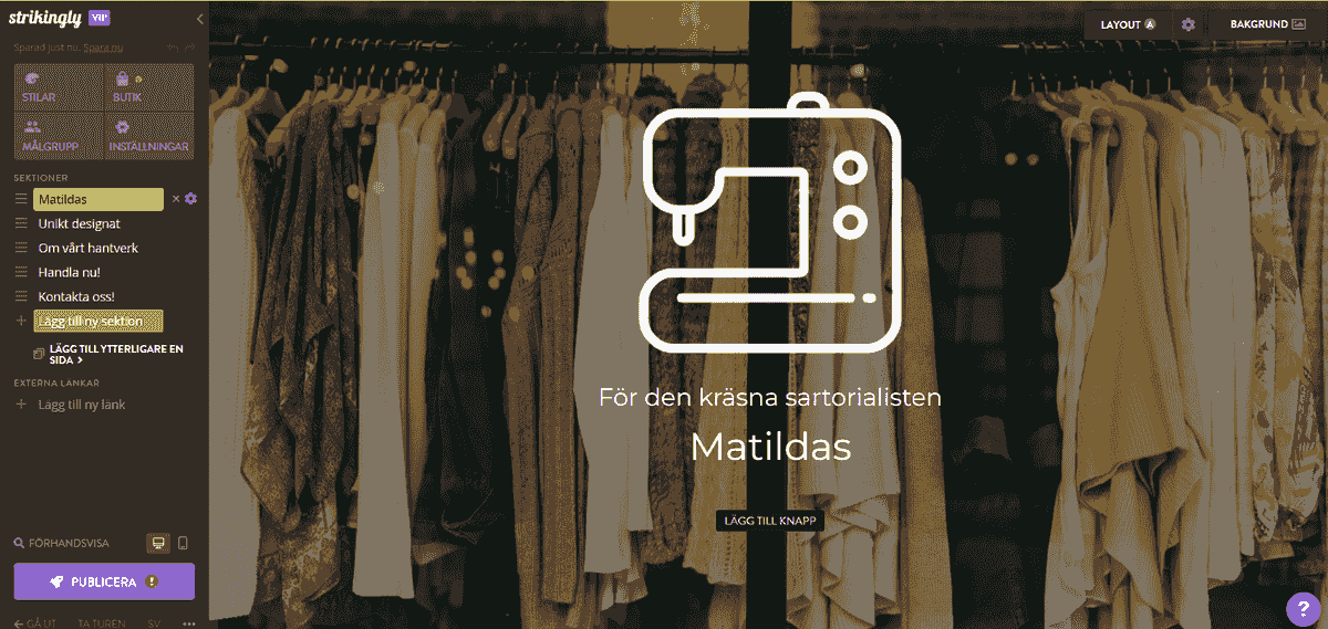 Hur man använder Strikingly för att hantera produktalternativ