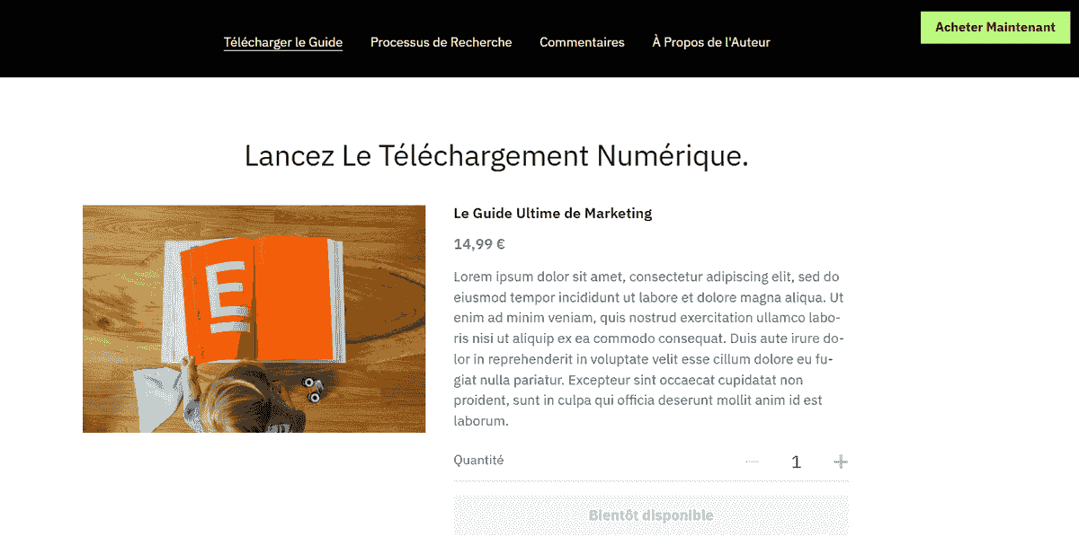Commencer avec les produits numériques