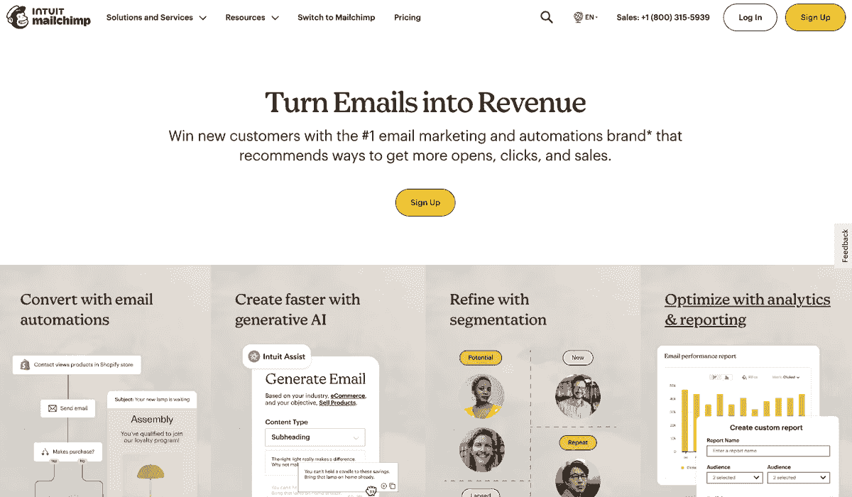 Mailchimp: Innovativa funktioner för företagsnyhetsbrev