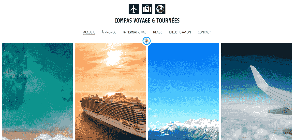Idées incroyables de design de sites Web de voyage que ...