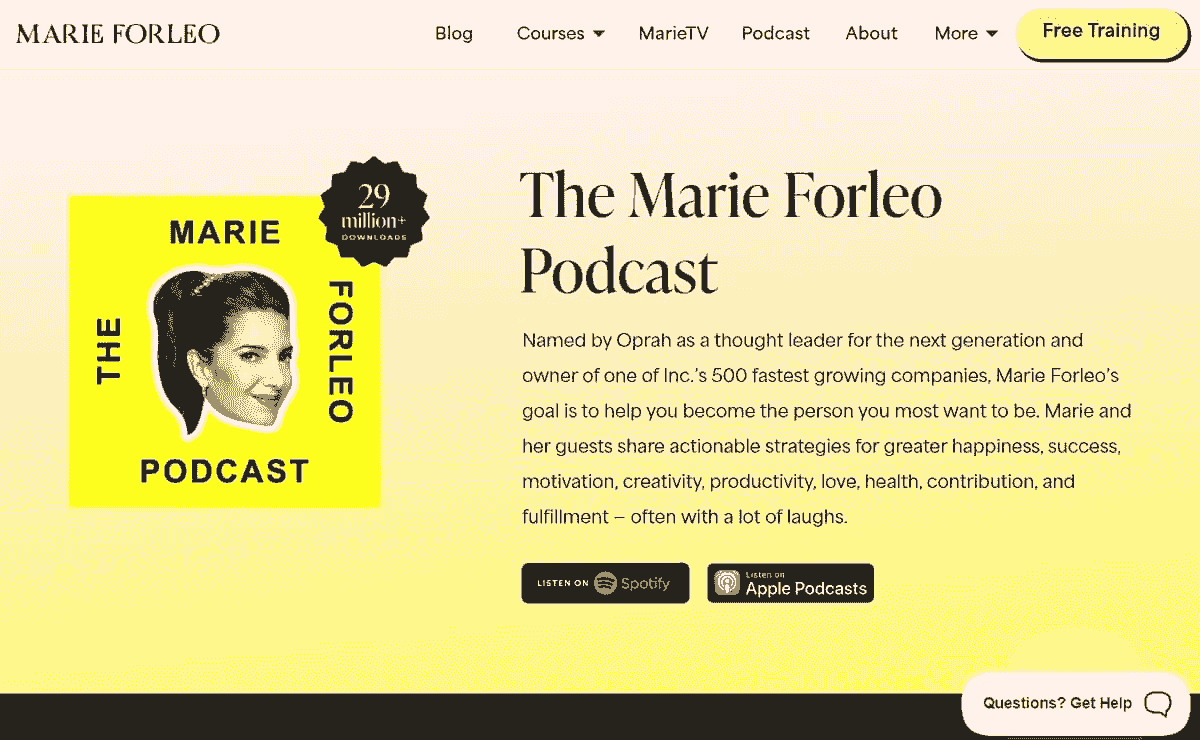 Le Podcast de Marie Forleo
