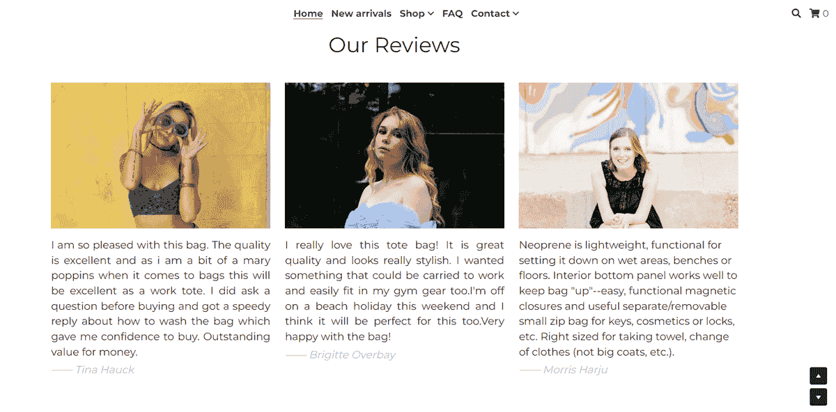 Sociala medietestimonials